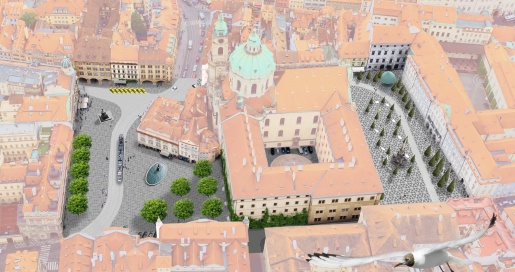 Malostranské náměstí, soutěžní návrh, 2014