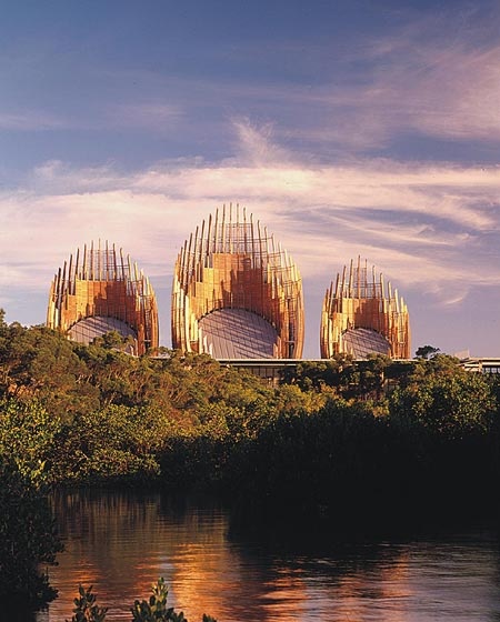 Jean-Marie Tjibaou Cultural Center, Nouma - New Caledonia, 1998,  Renzo Piano